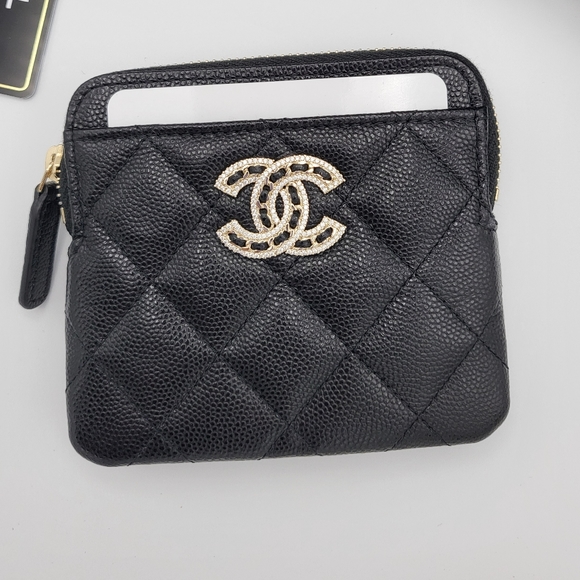 Brand new 22S authentic Chanel zipped card holder wallet - Picture 14 of 15